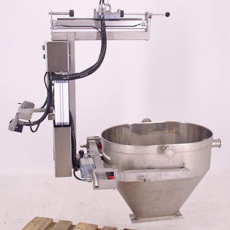 RVS klemmen met rotatie van LiftsAll voor veilig en ergonomisch tillen van drums en vaten.