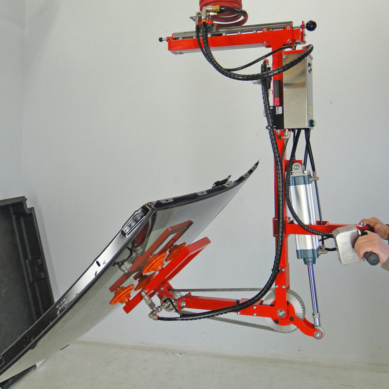Efficiënte LiftsAll vacuümtilhulp met rotatiefunctie voor veilig en ergonomisch tillen van glasplaten