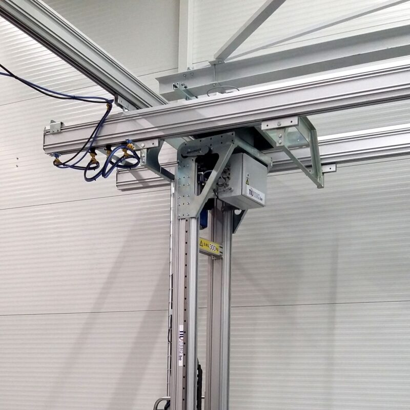 Railsysteem Movomech met dubbele verhoogde brug