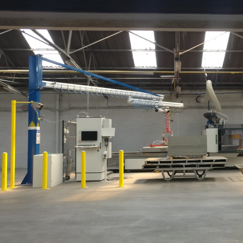 Tiltech zwenkkraan met telescopische uitvoering