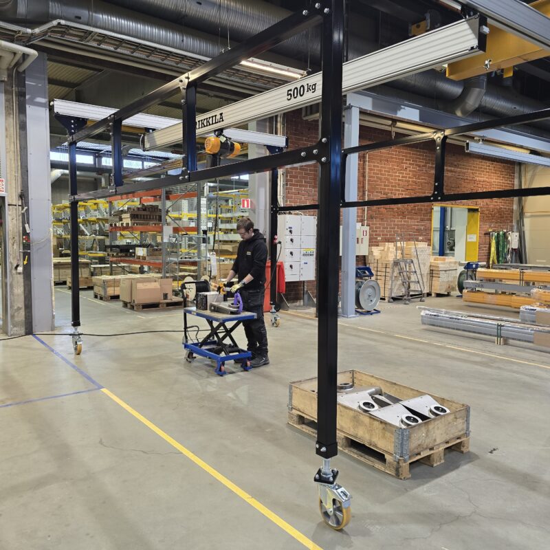 Verplaatsbaar werkstation Erikkila tot 500kg