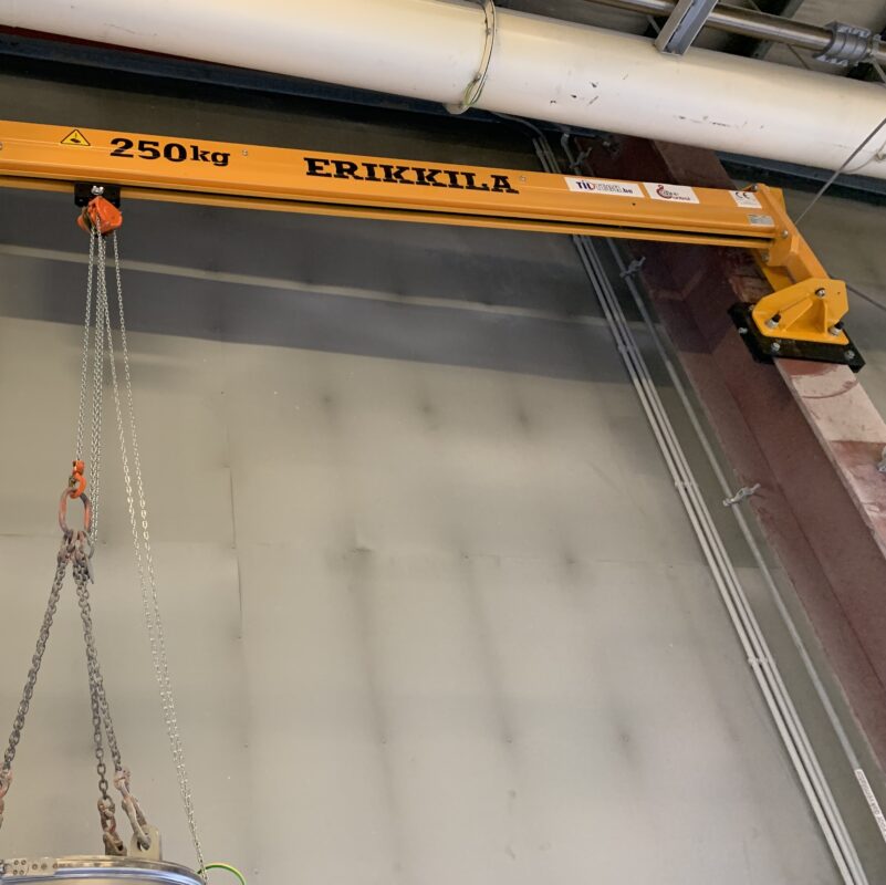 Wandzwenkkraan met lage inbouwhoogte 250kg