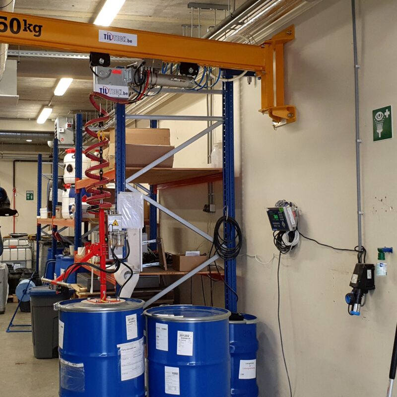 Wandzwenkkraan met lage inbouwhoogte 250kg