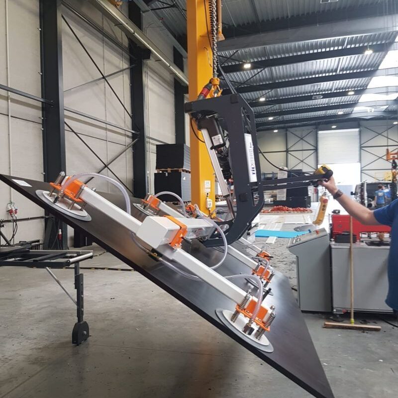 Palonnier à ventouses Coval VacuOpal sur mesure avec 90° pivotement