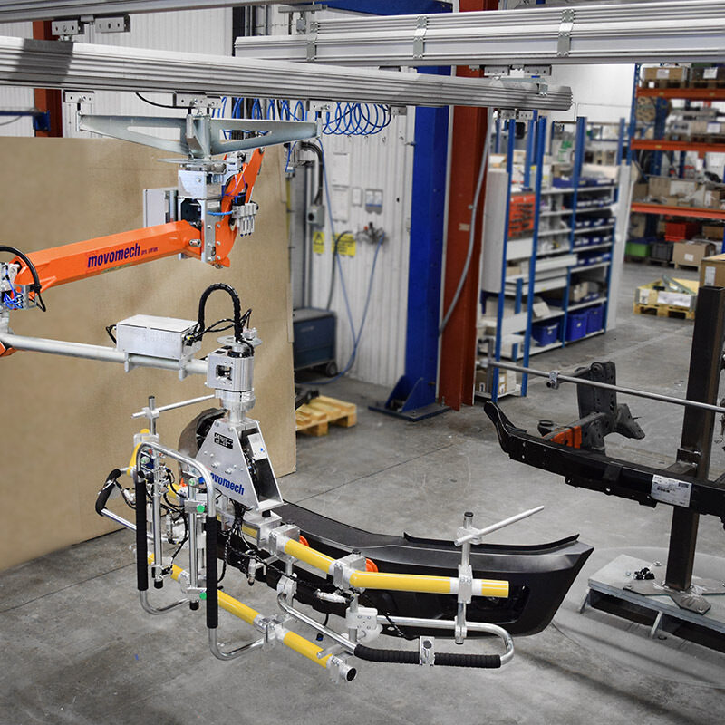 Tillen van autobumper met een Mechspace