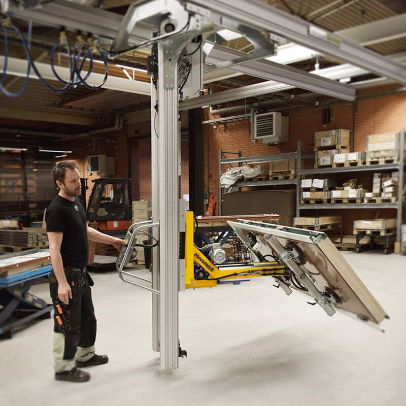 Tillen van glas met een MechStack