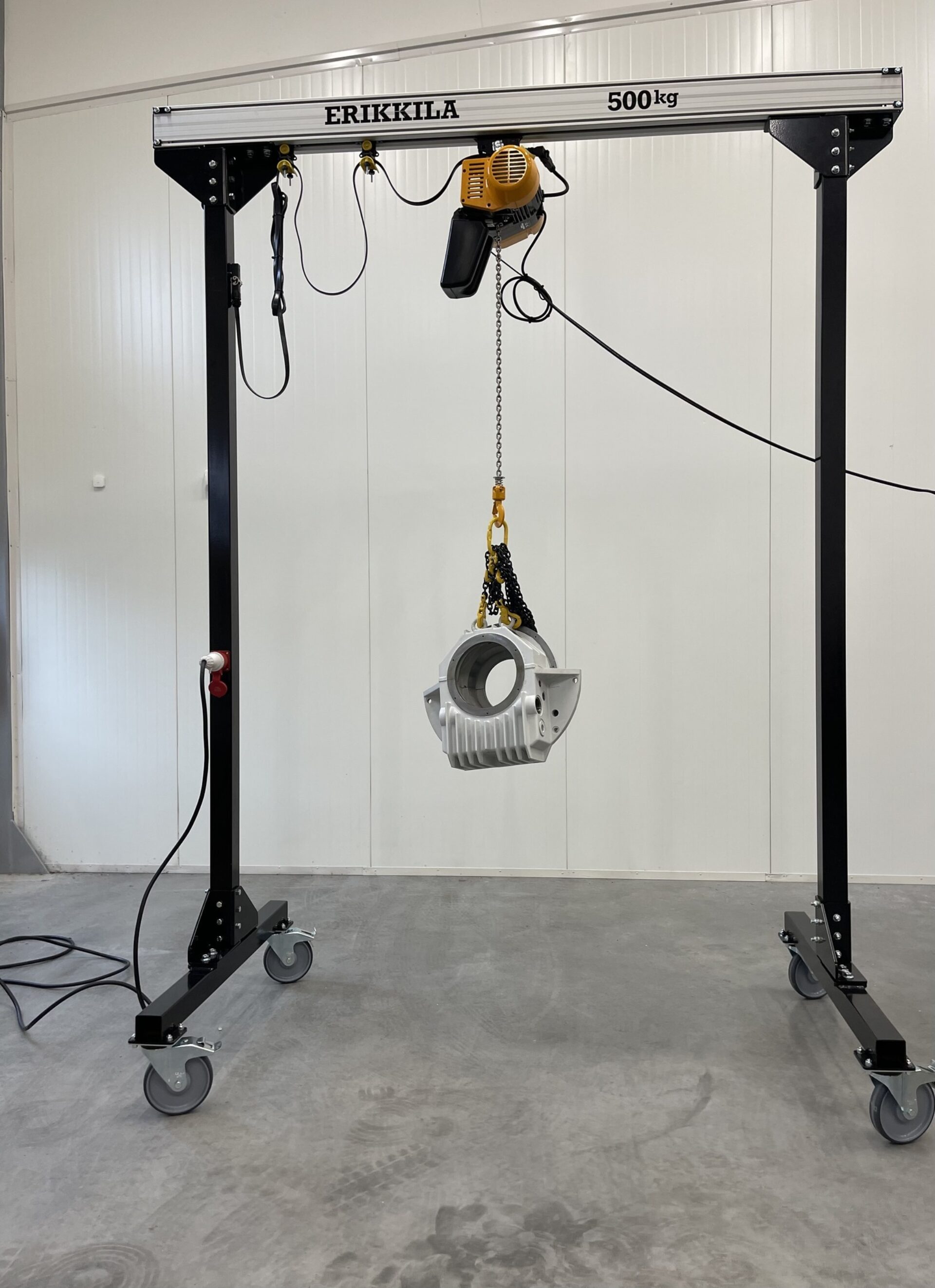 Verrijdbare of verplaatsbare portaalkraan mono