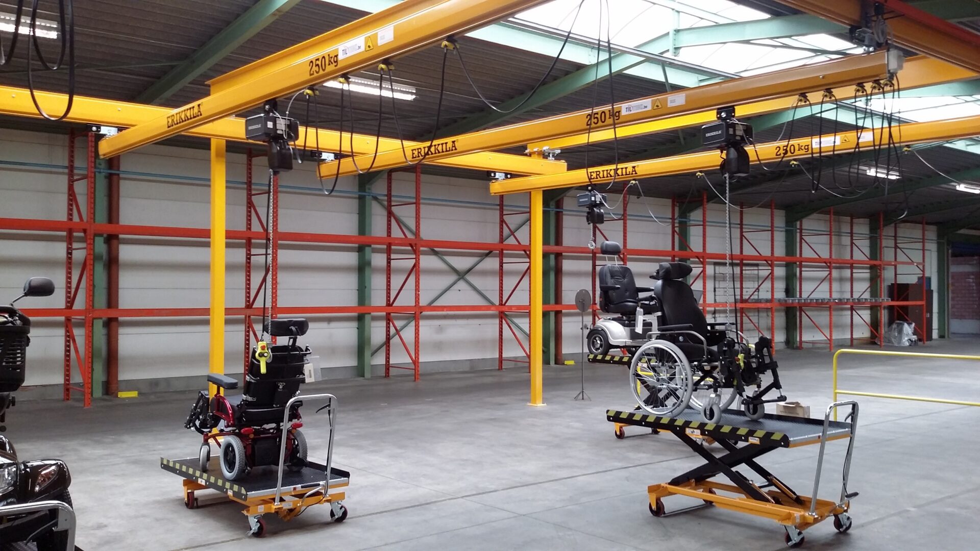 Vrijstaand railsysteem met meerdere bruggen | Erikkila