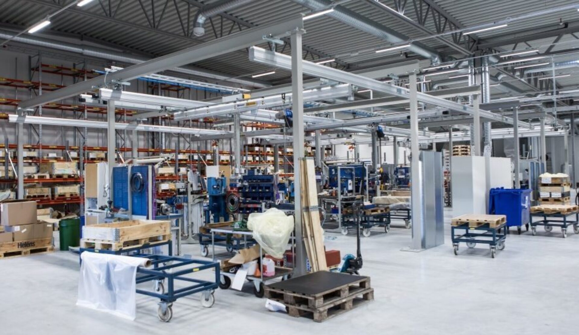 Vrijstaand railsysteem Mechrail™ met enkele brug | Movomech