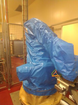 Exemple de housse de protection pour robot en environnement agroalimentaire | ASP